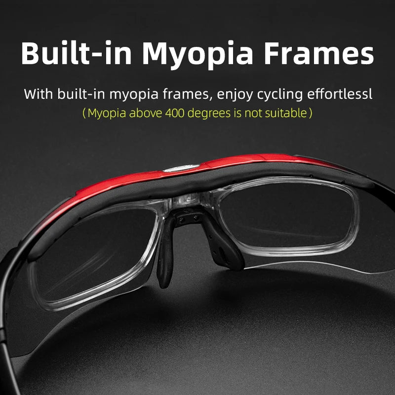 ROCKBROS Polarized Cycling Glasses - Mens Sports Sunglasses for Road MTB Riding - ZOOMNSTORE