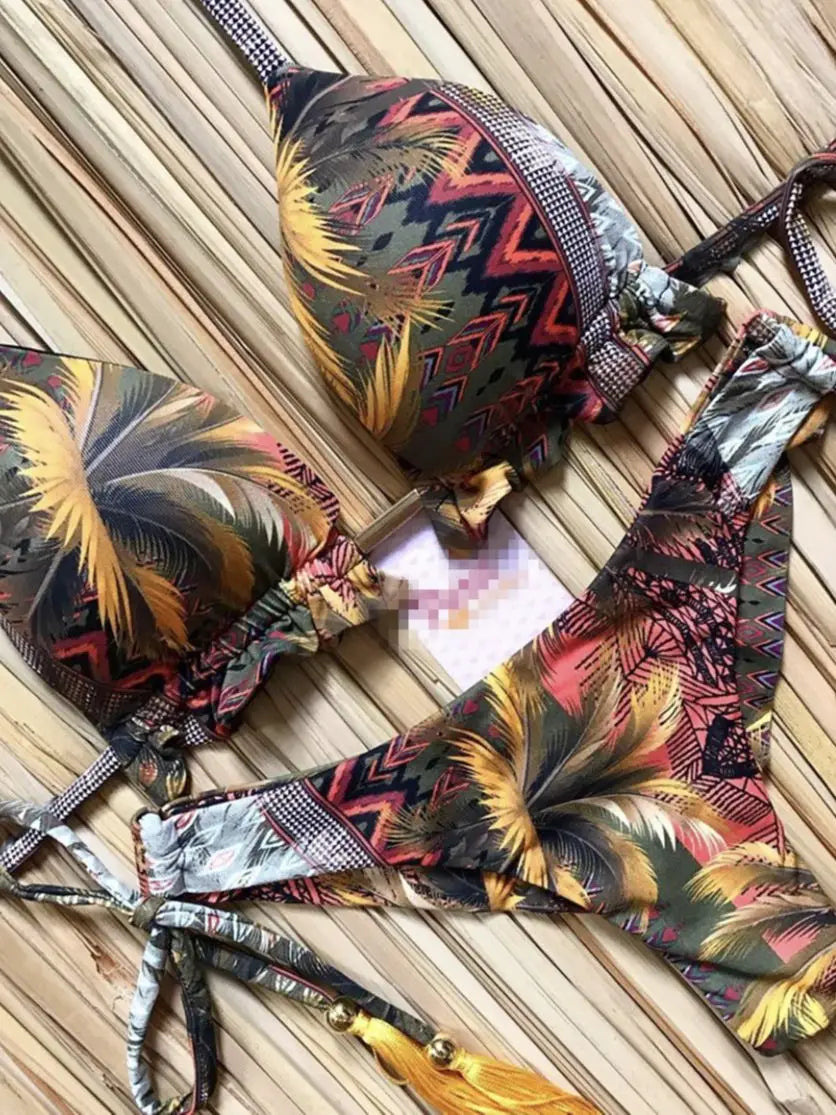 RUOTONGSEPT Womens Sexy Push-Up Bikini Set - 2023 Beachwear Swimwear - ZOOMNSTORE