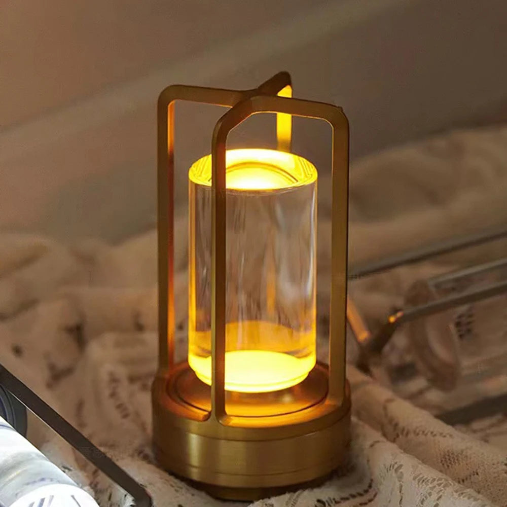 Rechargeable Cross-Shaped Table Lamp - Touch Dimming Night Light for Home Outdoor Decor - ZOOMNSTORE