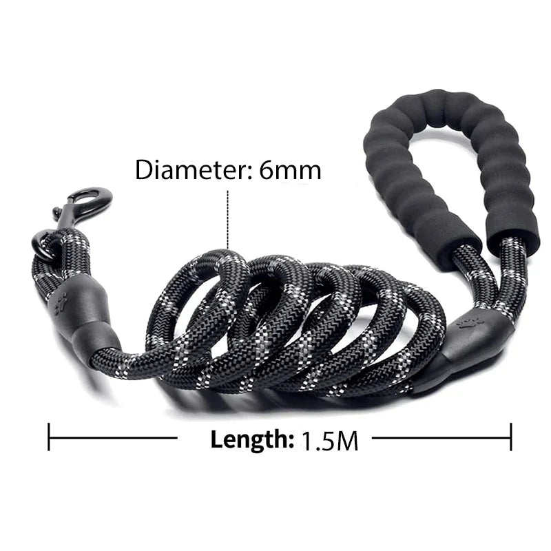 Reflective Dog Leash - Strong Pet Leash for Large and Small Dogs - ZOOMNSTORE