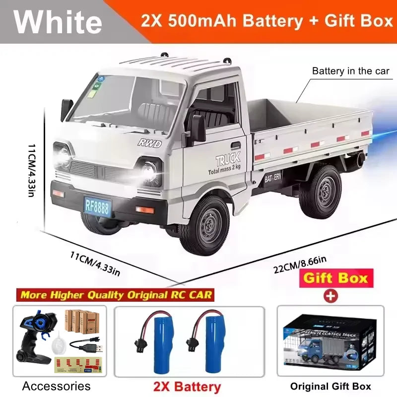 KF21 Remote Control Car - 116 Drift Climb Truck with Spray LED Lights for Kids - ZOOMNSTORE