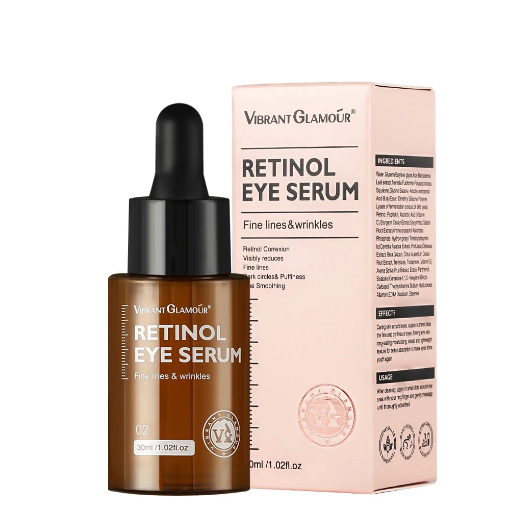 Retinol Eye Serum - Anti-Wrinkle Dark Circle Remover Brightening Moisturizer - ZOOMNSTORE