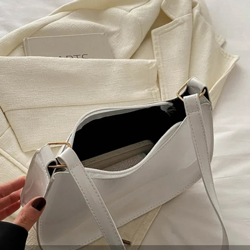 Retro PU Leather Shoulder Bag - Womens Casual Handbag - ZOOMNSTORE