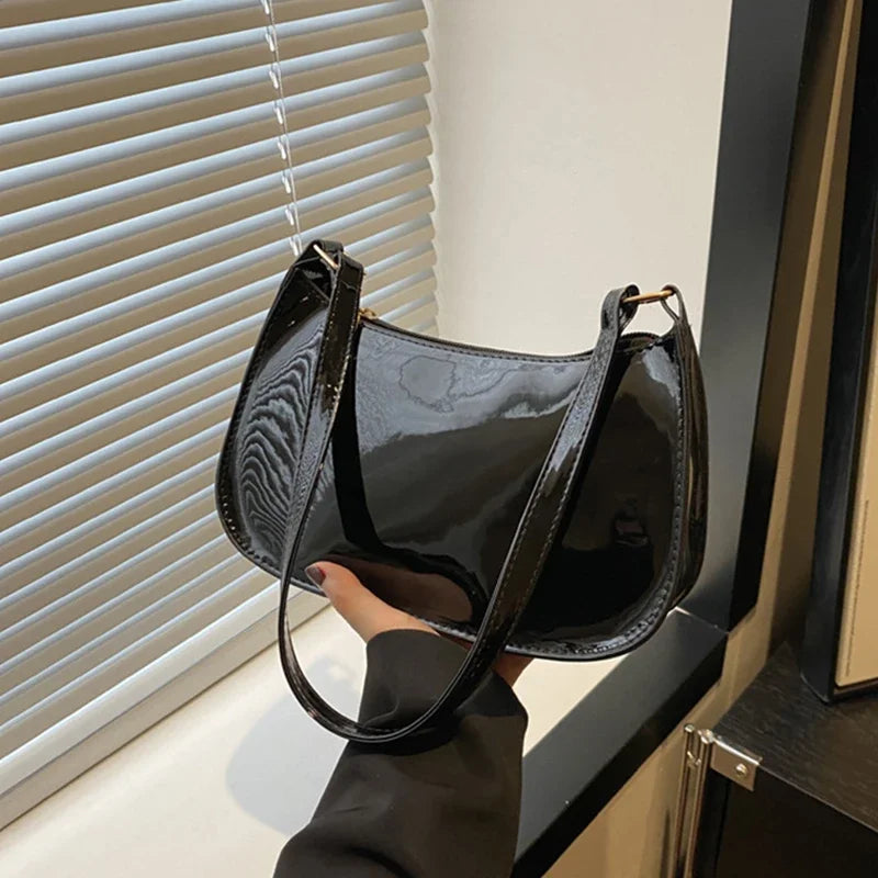 Retro PU Leather Shoulder Bag - Womens Casual Handbag - ZOOMNSTORE