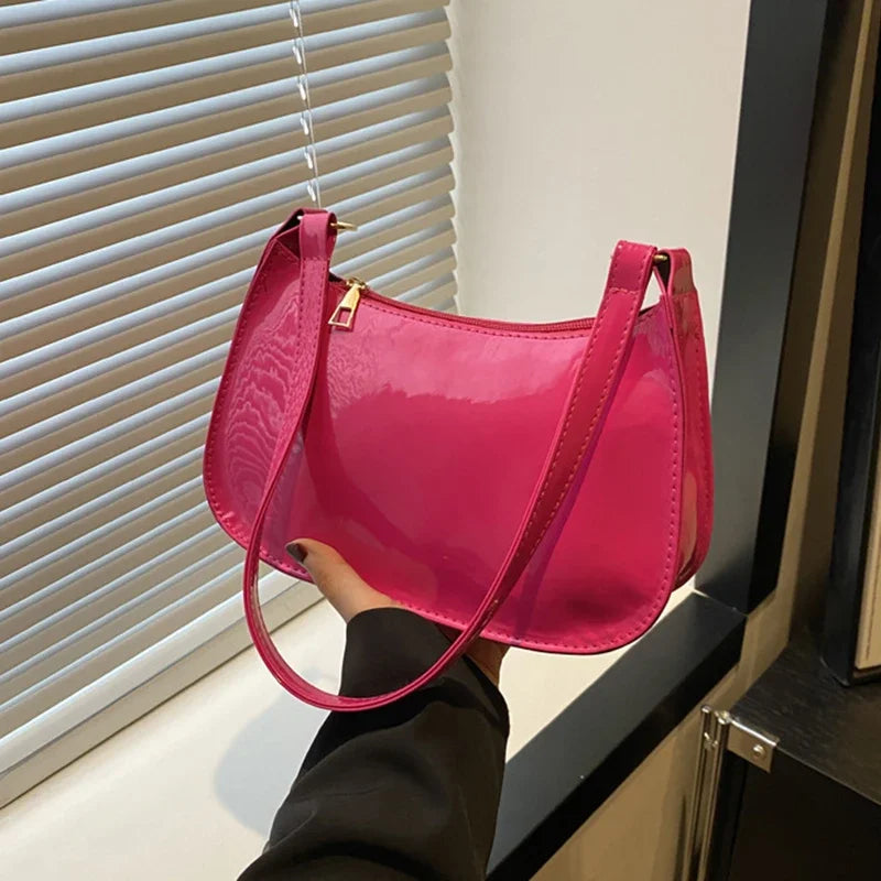 Retro PU Leather Shoulder Bag - Womens Casual Handbag - ZOOMNSTORE