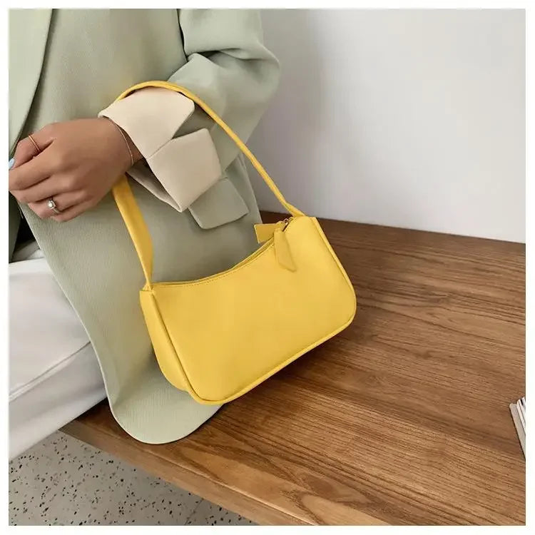 Retro PU Leather Womens Handbag - Vintage Shoulder Tote - ZOOMNSTORE