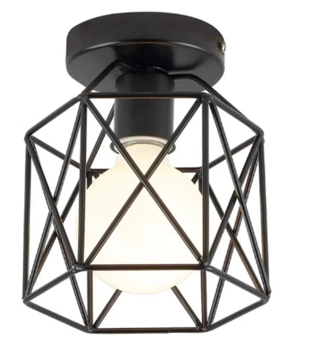 Industrial Retro Pendant Light - Hollow Out Ceiling Lamp for Living Room Restaurant - ZOOMNSTORE