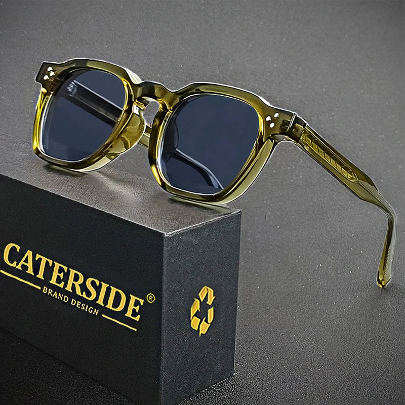 Retro Punk Sunglasses - Small Frame Square Design for Men Women Ideal for Travel Parties and Festivals - ZOOMNSTORE