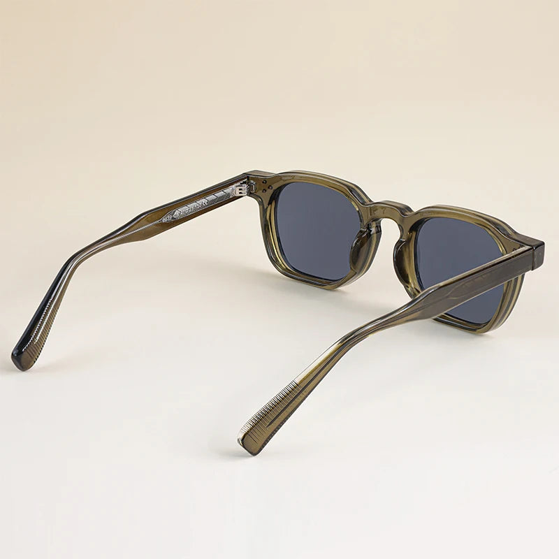 Retro Punk Sunglasses - Small Frame Square Design for Men Women Ideal for Travel Parties and Festivals - ZOOMNSTORE