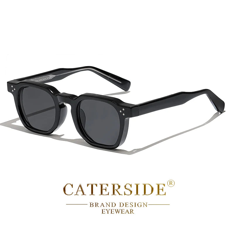 Retro Punk Sunglasses - Small Frame Square Design for Men Women Ideal for Travel Parties and Festivals - ZOOMNSTORE