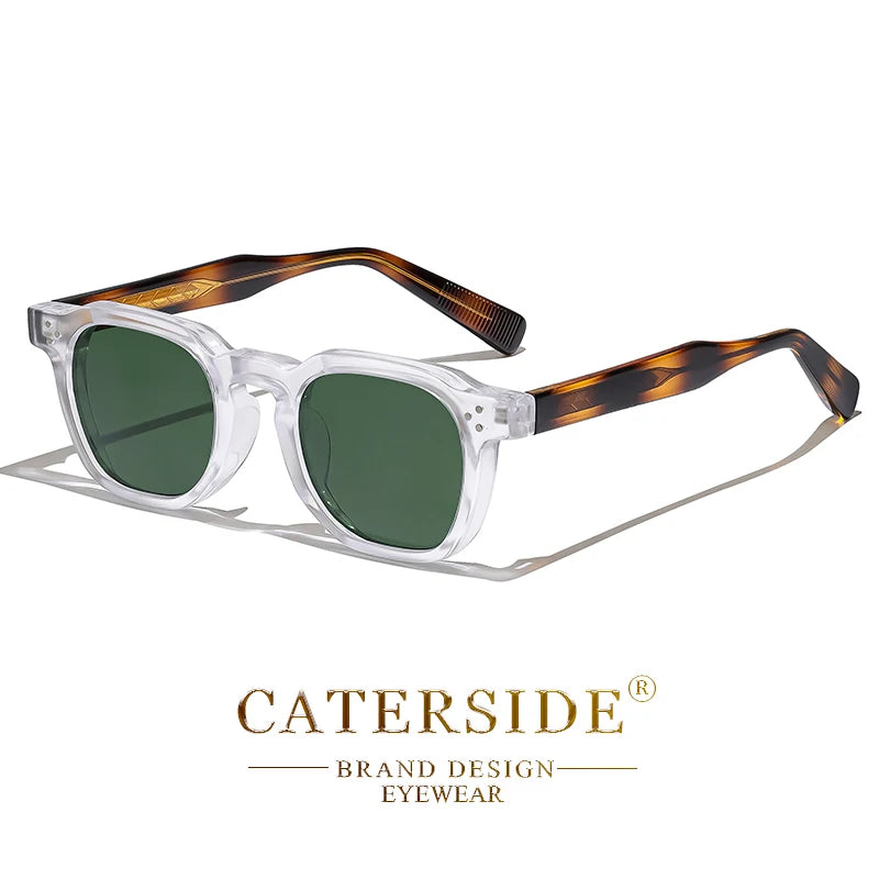 Retro Punk Sunglasses - Small Frame Square Design for Men Women Ideal for Travel Parties and Festivals - ZOOMNSTORE