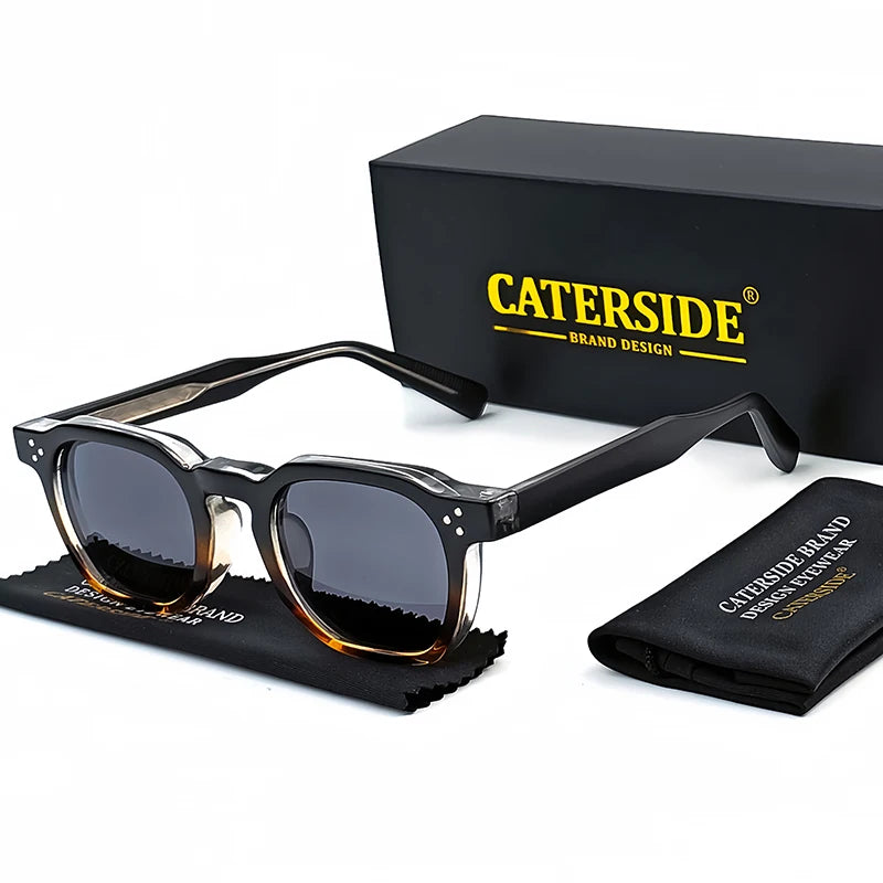 Retro Punk Sunglasses - Small Frame Square Design for Men Women Ideal for Travel Parties and Festivals - ZOOMNSTORE