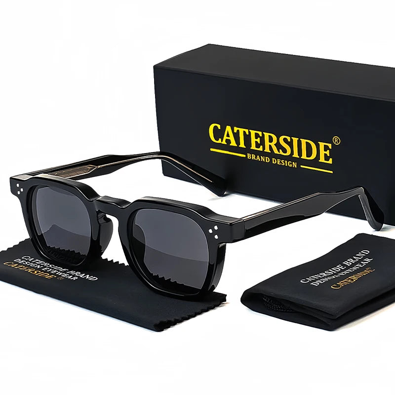 Retro Punk Sunglasses - Small Frame Square Design for Men Women Ideal for Travel Parties and Festivals - ZOOMNSTORE