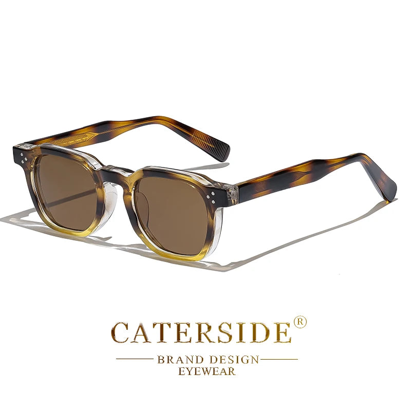 Retro Punk Sunglasses - Small Frame Square Design for Men Women Ideal for Travel Parties and Festivals - ZOOMNSTORE