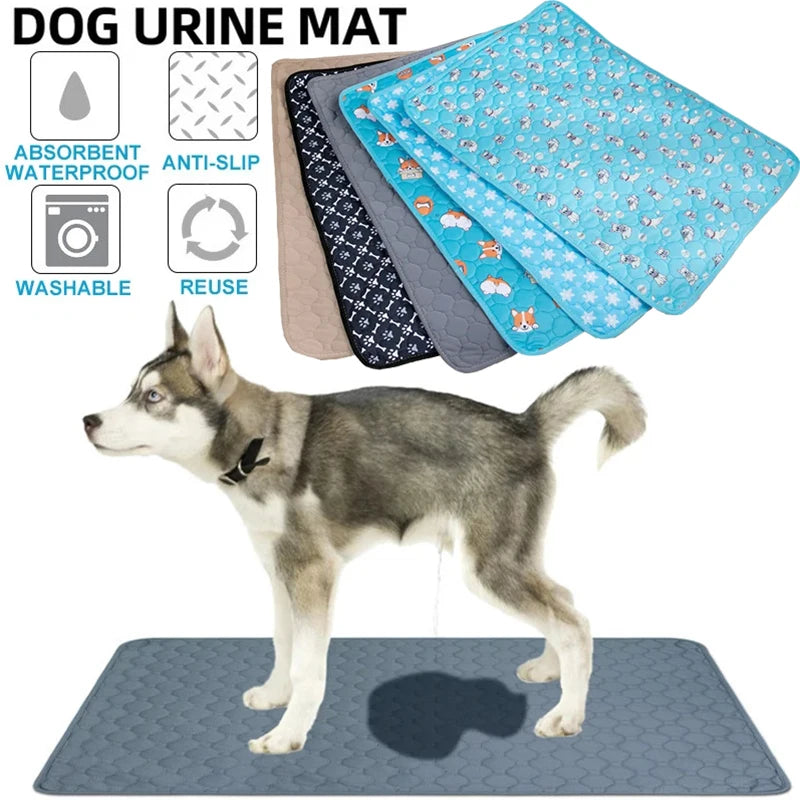 Reusable Dog Pee Pad Blanket - Washable Absorbent Puppy Training Mat Pet Bed Urine Mat - ZOOMNSTORE