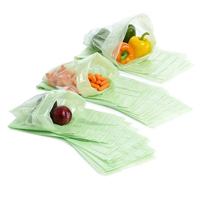 Green Bags for Fruits and Veggies Reusable Vegetable Bags for Refrigerator Food Keep Fruits, Vegetables and Cut Flowers - ZOOMNSTORE