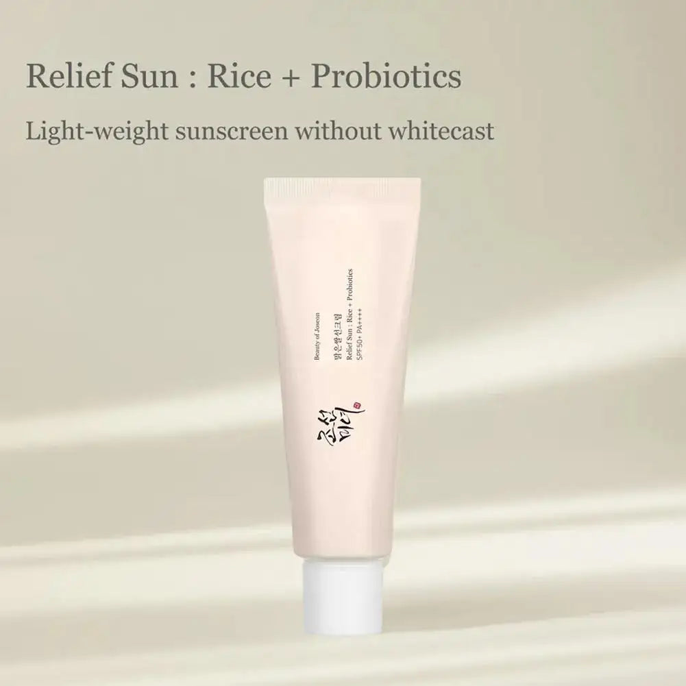 Rice Sunscreen 50ml - Lightweight Non-Greasy Sun Protection for Sensitive Skin - ZOOMNSTORE