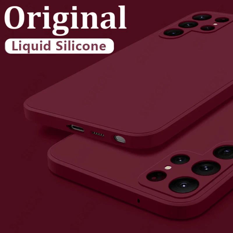 Shockproof Liquid Silicone Case for Samsung Galaxy S24S23S22S25 UltraFEA56A55A53A54A16A17 5G - ZOOMNSTORE