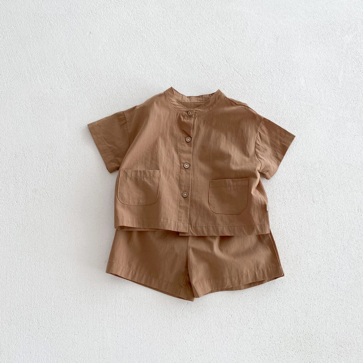 MILANCEL Chidren Clothing Set Casual Boys Suit Short Sleeve Shirt And Pants 2 PCs Clothes Suit