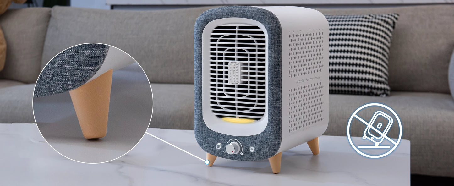 Jafanda HEPA Air Purifier for Home - 780 sq ft Activated Carbon Nightlight Fragrance Sponge - ZOOMNSTORE