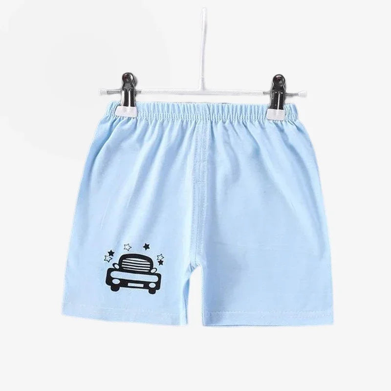 Kids Cotton Summer Shorts - Breathable Casual Beach Pants for Boys Girls