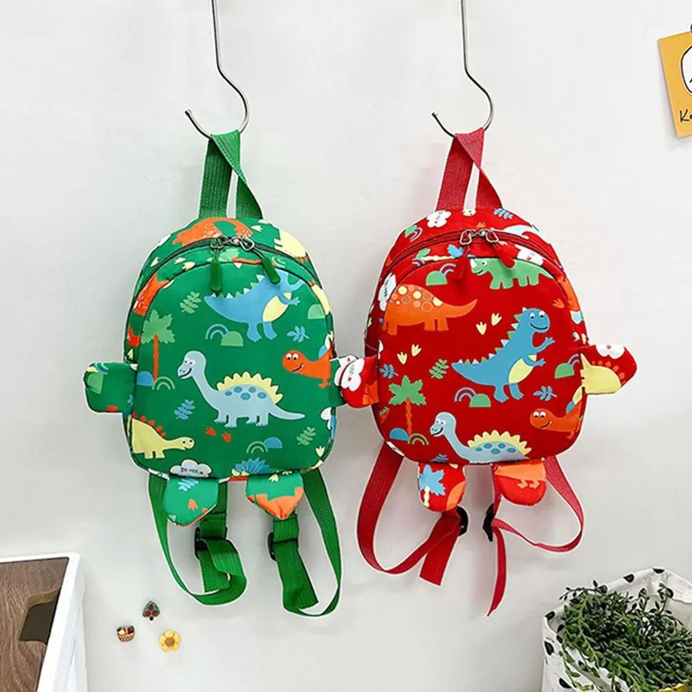 Kids Dinosaur Backpack - Kawaii Nylon Schoolbag for Boys and Girls - ZOOMNSTORE