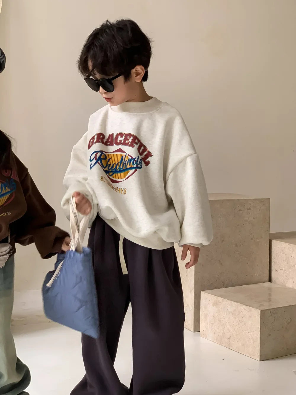 Childrens Fleece Hoodie - Warm Korean Pullover for Boys Girls - ZOOMNSTORE