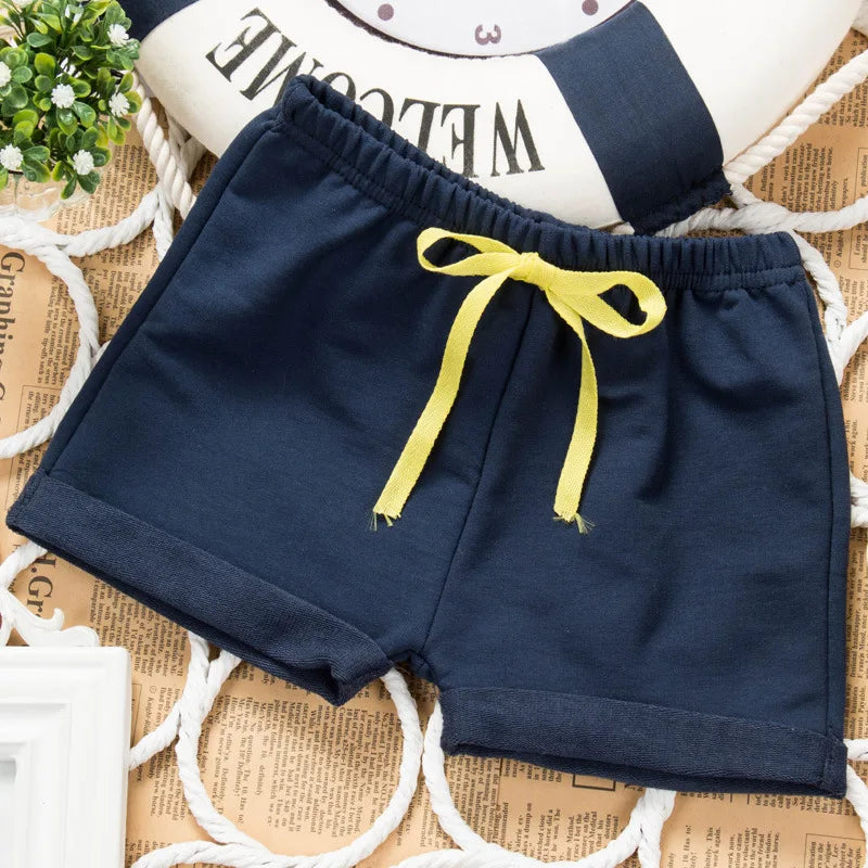 Kids Casual Cotton Board Shorts - Summer Beach Shorts for Boys Girls - ZOOMNSTORE