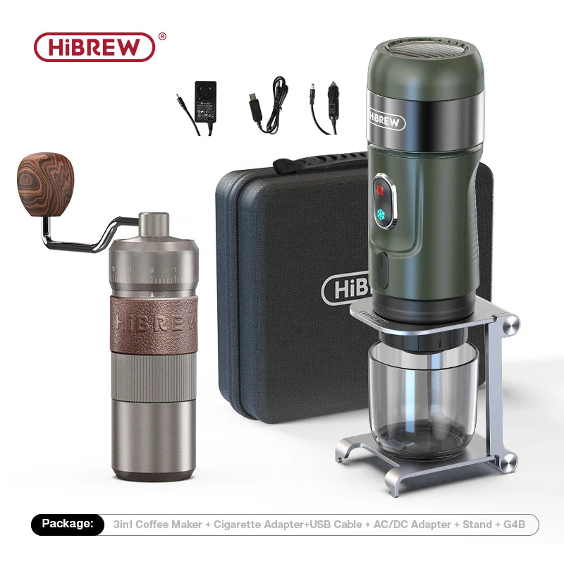 HiBREW Portable Wireless Espresso Machine - Car Home Coffee Maker for Nespresso Capsules