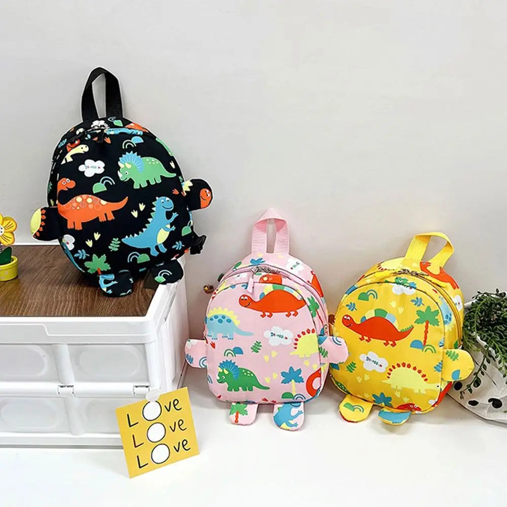Kids Dinosaur Backpack - Kawaii Nylon Schoolbag for Boys and Girls - ZOOMNSTORE