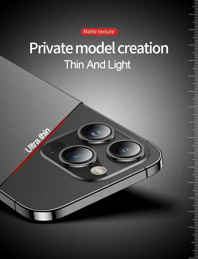 ZROTEVE Slim Matte Hard PC Case for iPhone 12-17 Pro Max Plus - ZOOMNSTORE