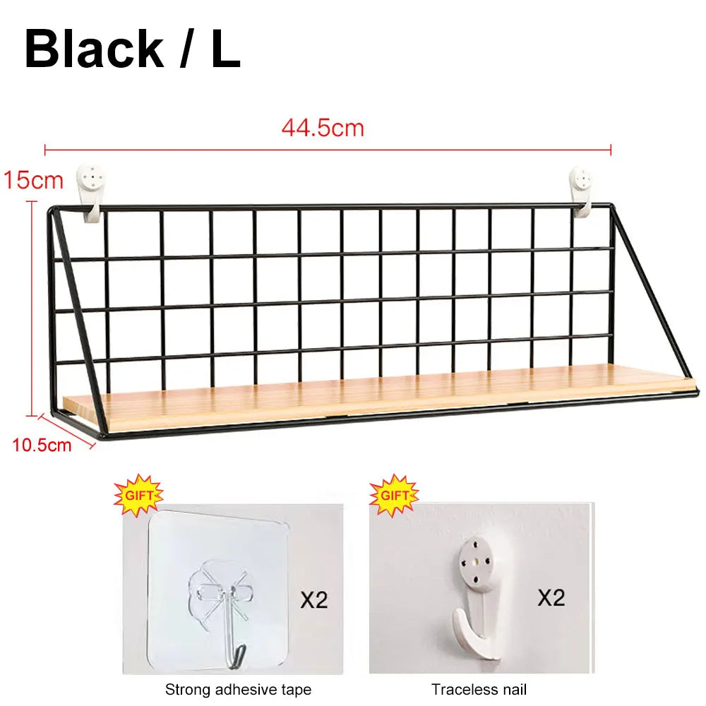 Wooden Spice Rack - Wall-Mounted Kitchen Organizer for Spice Jars - ZOOMNSTORE