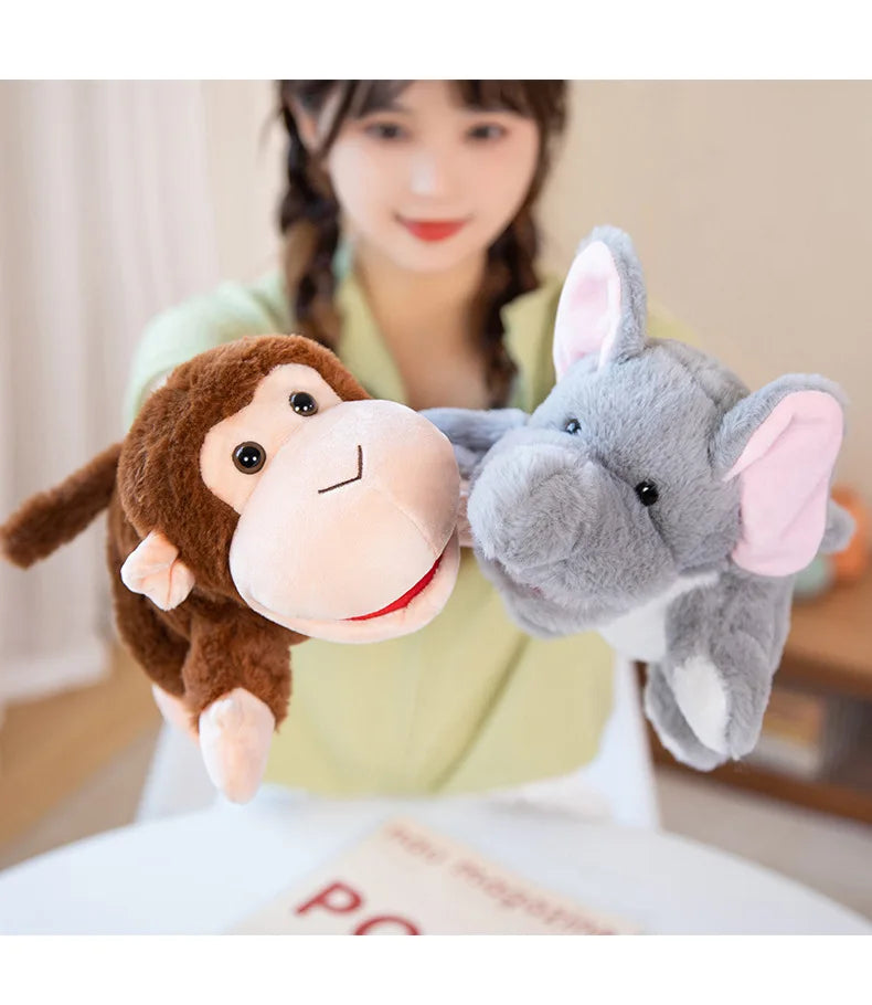 Kawaii Stuffed Plush Animal Puppets - Educational Baby Toys for Kids - ZOOMNSTORE