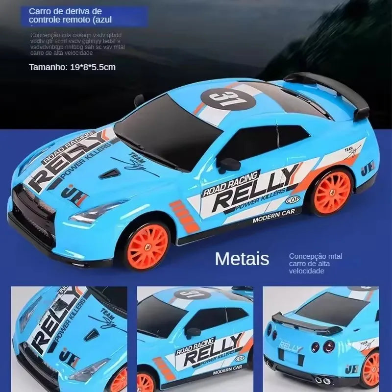 RC Drift Car 4WD - LED Remote Control Racing Vehicle for Kids Adults - ZOOMNSTORE