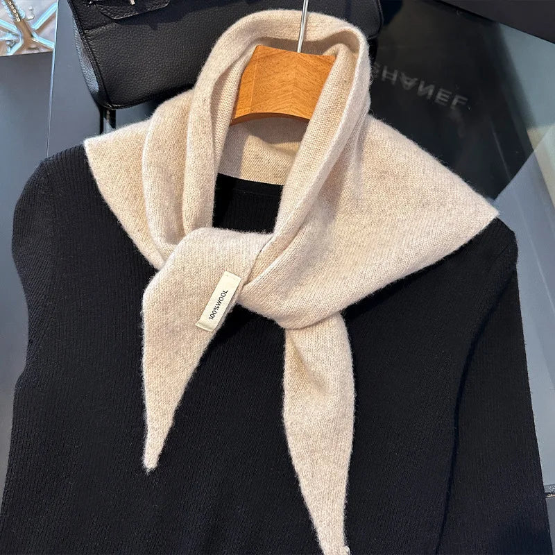 Wool Winter Scarf - Long Warm Cashmere Shawl For Women | Cozy Knit Pashmina Wrap
