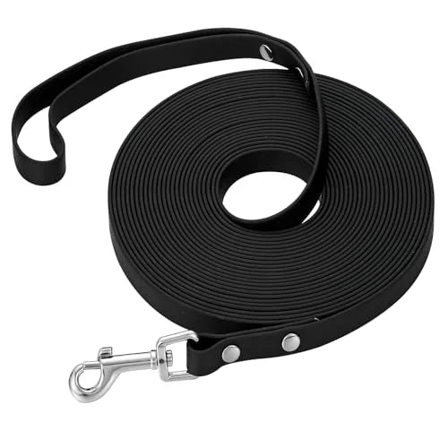 Dog Leash Waterproof Training Recall Long PVC Pet Leashes Durable Easy Clean 3M 5M 10M 15M Great for Training Beach Yard Play