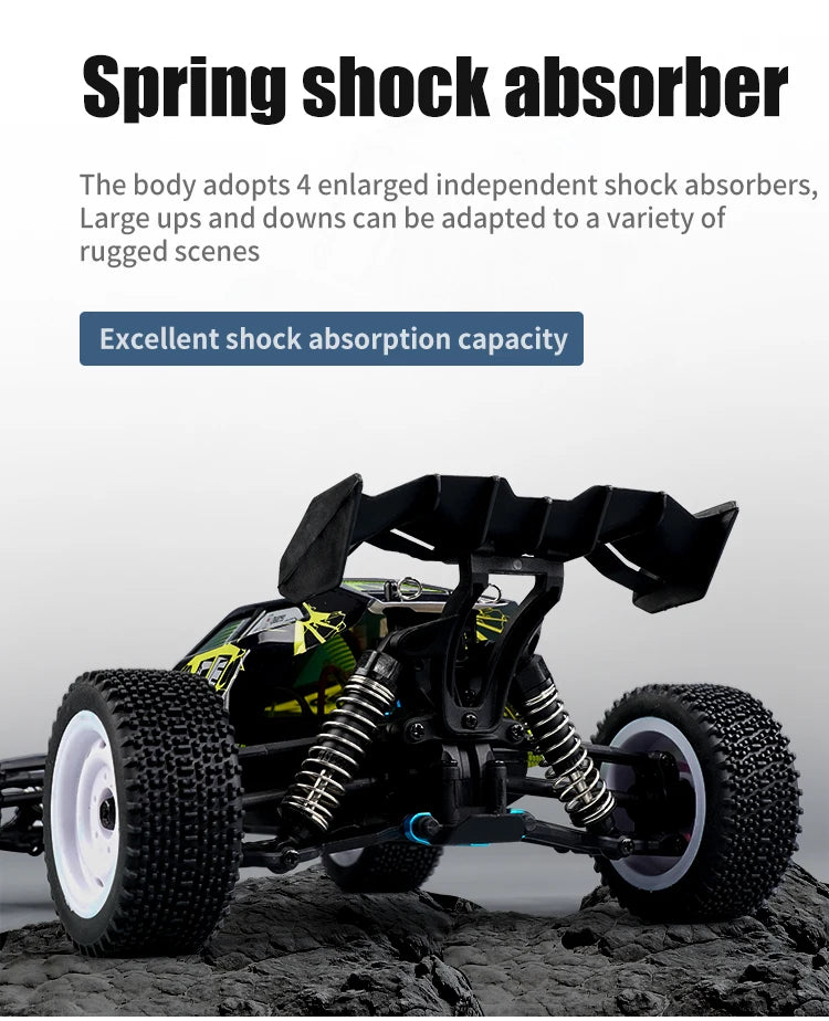 116 4WD RC Monster Truck - High Speed Drift Remote Control Car for Kids