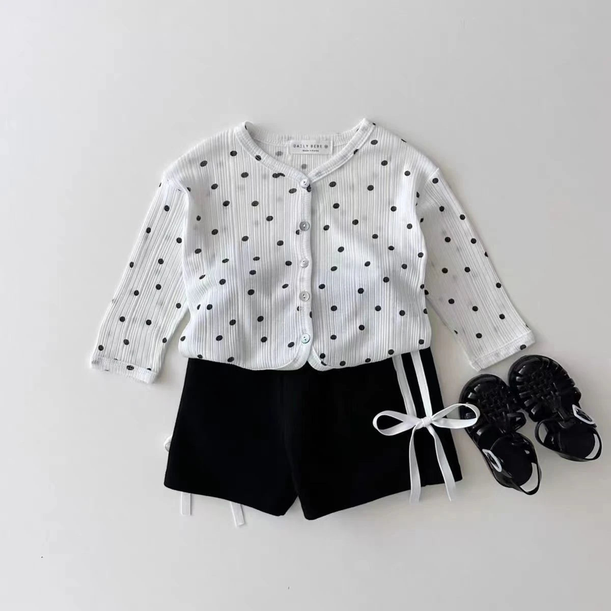 Summer Baby Girls Casual Shorts - Trendy Loose Fit with Butterfly Knot Waist