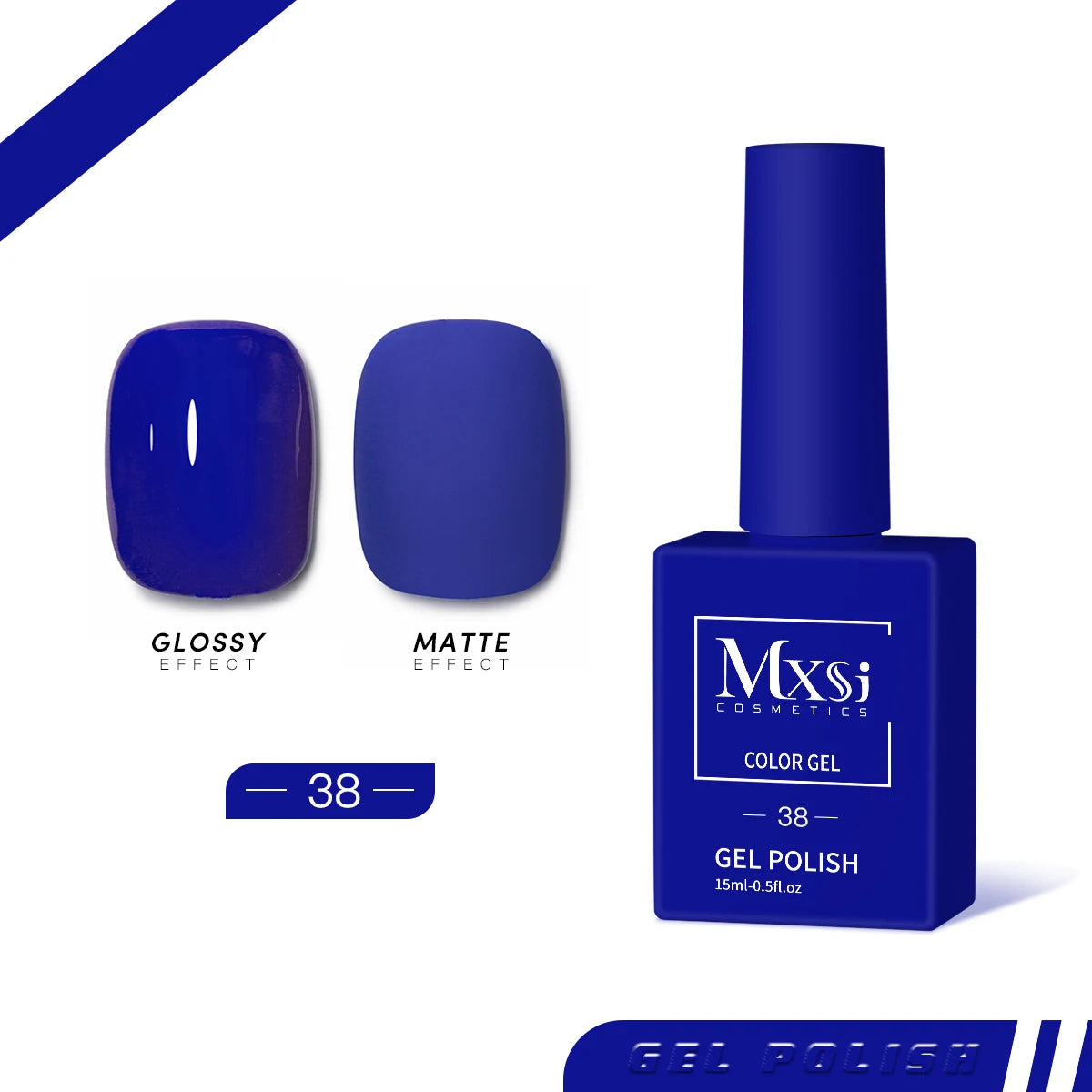 Gel Nail Polish Set - Neon Brown Royal Blue Red Green Pastel Nude Varnish