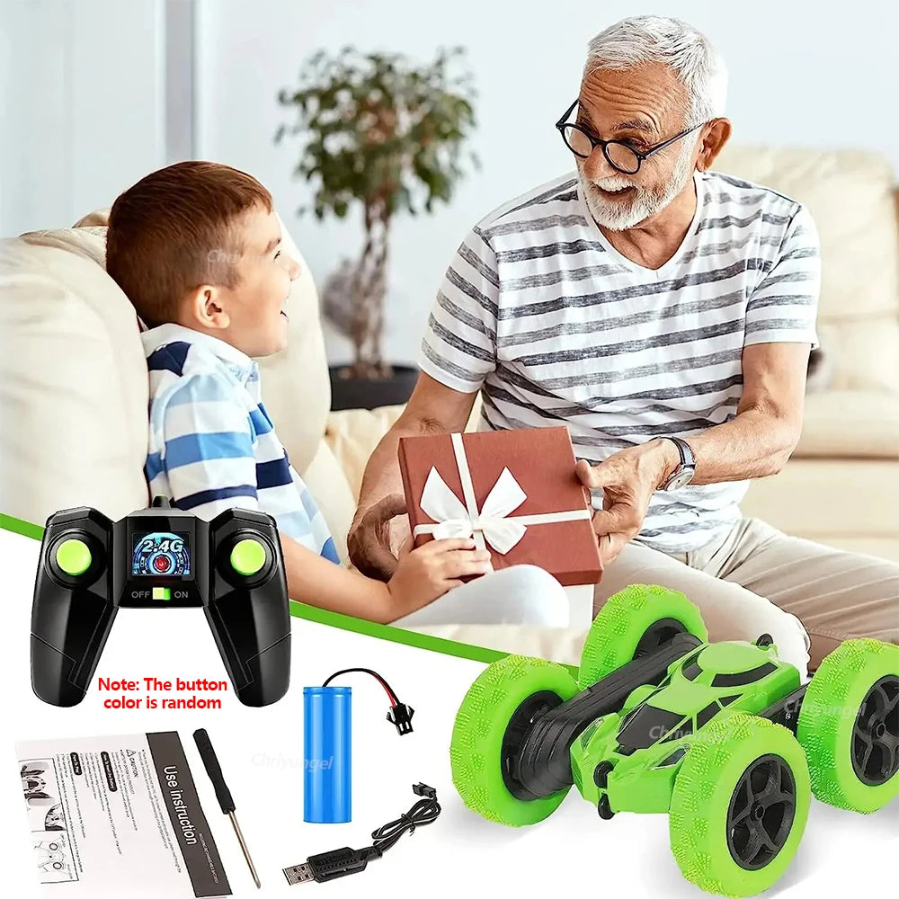 Remote Control Stunt Car - Double-Sided 360 Flip Drift Toy for Kids - ZOOMNSTORE