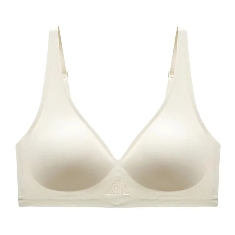 Push Up Bra Seamless Bras Wire Free Padded For Women U Shape Back V Neck