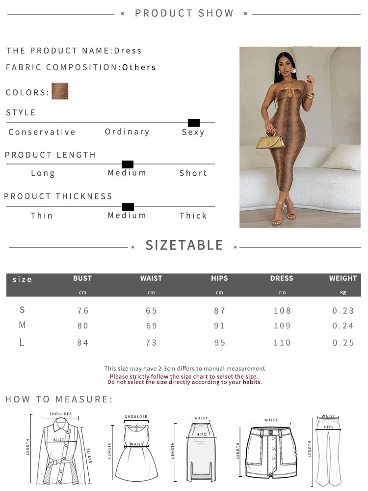 Strapless Bodycon Dress With Gradient Patchwork - Slim Fit Mid-Calf Sheath