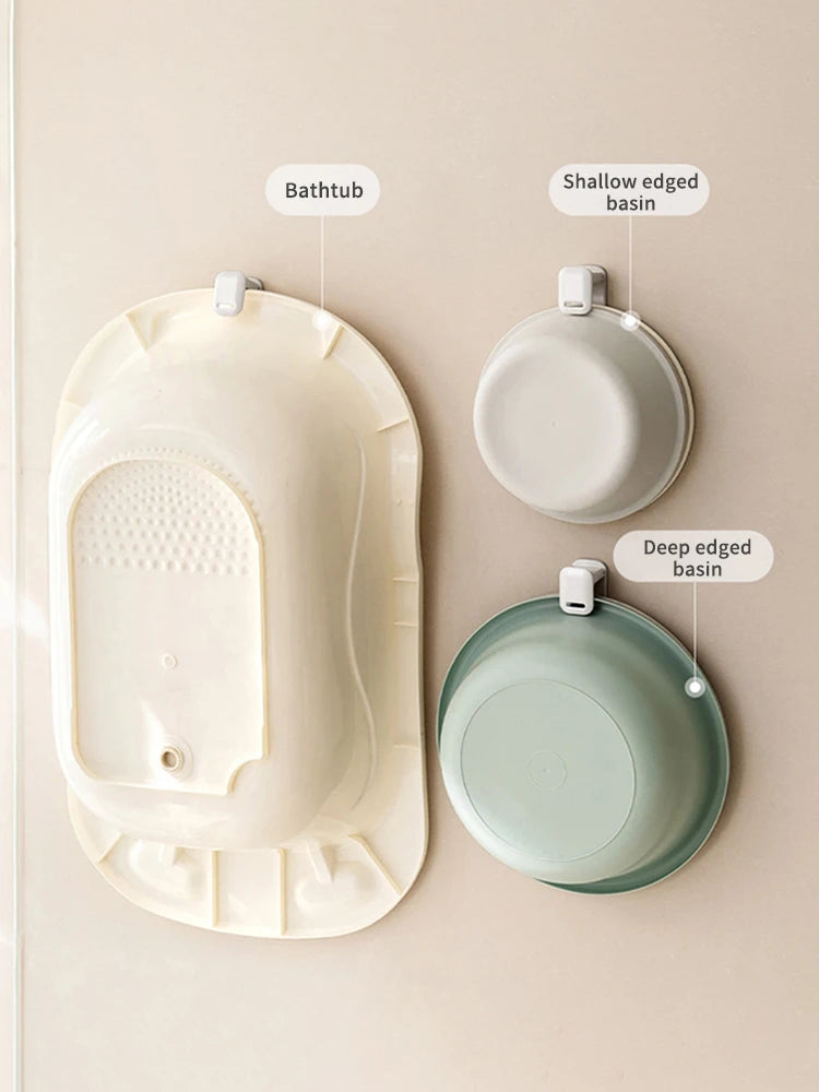 Adjustable No-Drill Wall-Mounted Basin Hook - Space-Saving Bathroom Storage Rack - ZOOMNSTORE