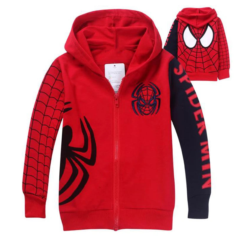 Spider-Man Halloween Hoodie - Boys Zipper Sweatshirt 2025