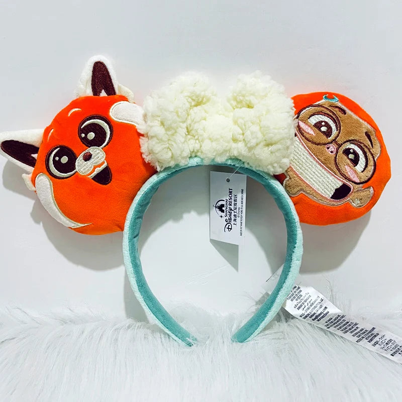 Minnie Mouse Ear Headband - Disney Plush Sequin Accessory for Adults Kids