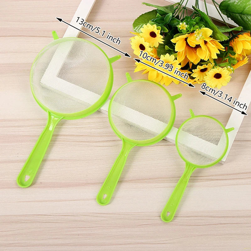 Fine-Mesh Strainer Set – 3-Piece Juice, Tea & Flour Sifter