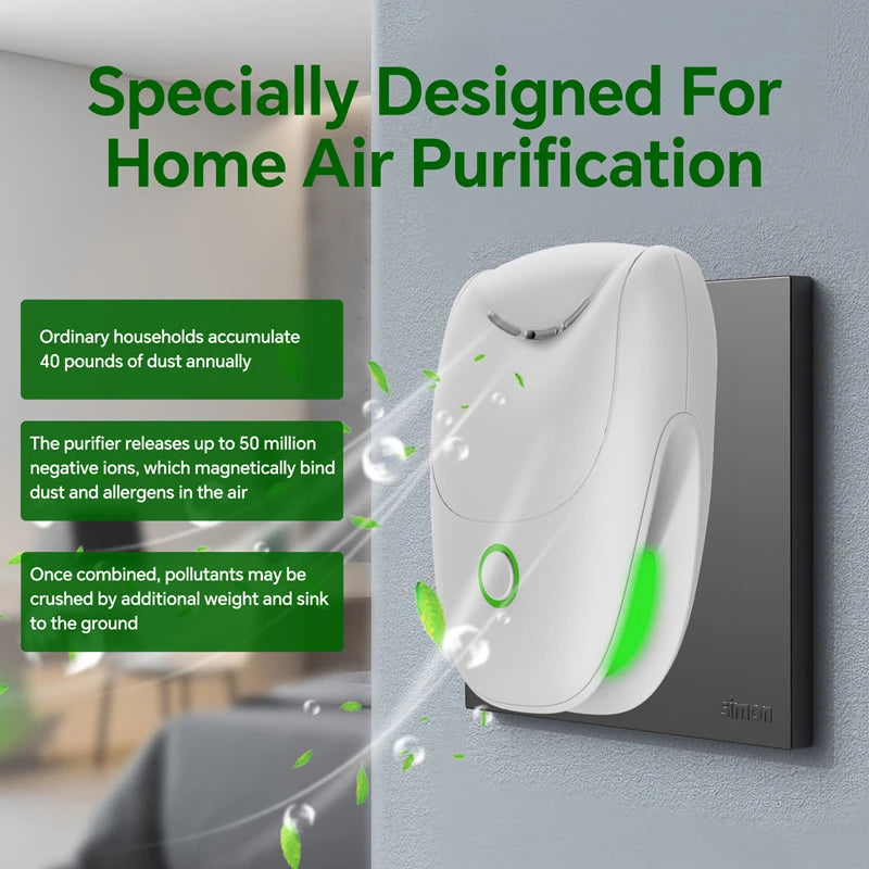 Xiaomi Compact USB Air Purifier - Negative Ion Odor Smoke Eliminator for Rooms - ZOOMNSTORE