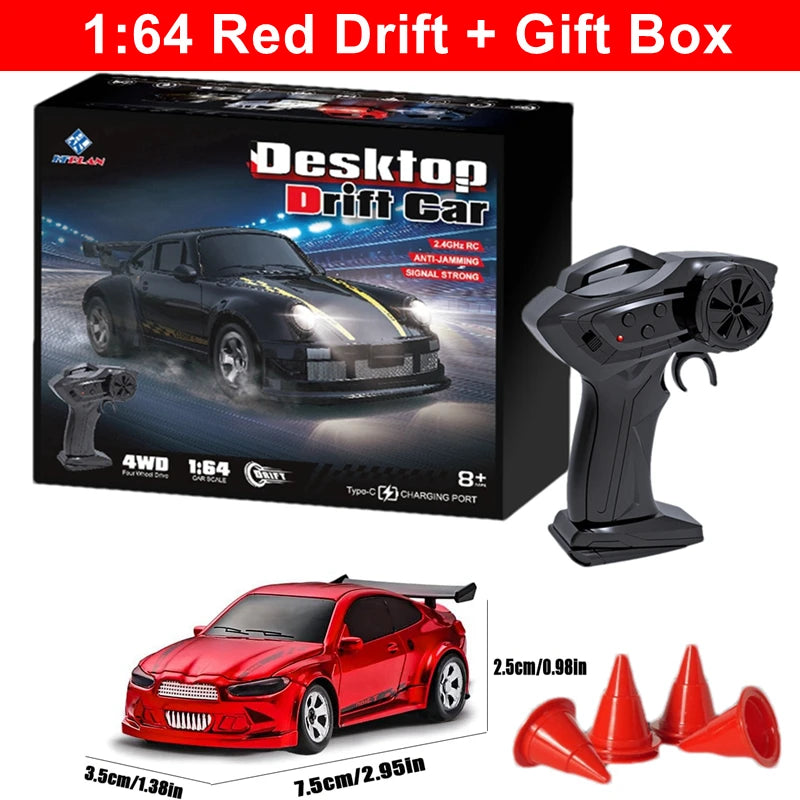 164 4WD Drift RC Car - High Speed Remote Control Mini Racing Model