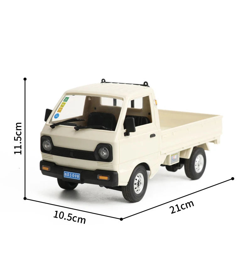 WPL D12 RC Car - 110 Drift Climb Truck with LED Lights for Kids - ZOOMNSTORE