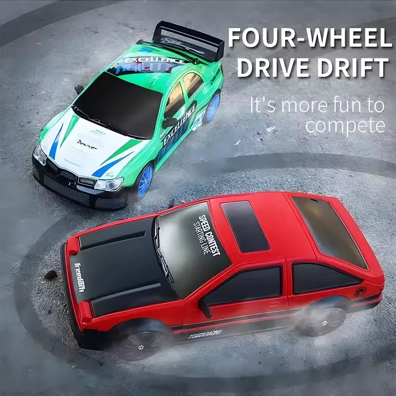 RC Drift Car 4WD - LED Remote Control Racing Vehicle for Kids Adults - ZOOMNSTORE